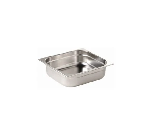 Quattro 1/2 Gastronorm Pan 100mm Deep Stainless Steel - Pack Of 5