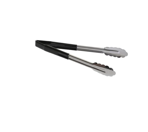 Vinyl Coated Black Serving Tongs 315mm
